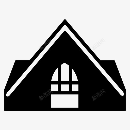 鱼教堂建筑地标图标svg_新图网 https://ixintu.com 哥德堡 地标 建筑 瑞典 费斯科坎 鱼市场 鱼教堂