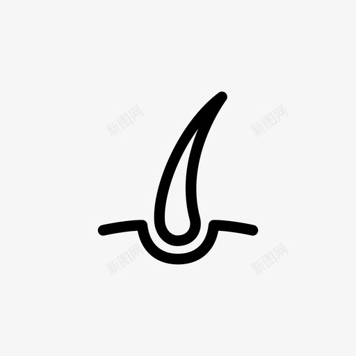 头发皮肤剃须图标svg_新图网 https://ixintu.com 人 保健 剃须 头发 毛囊 毛球 皮毛 皮肤 美容 解剖学
