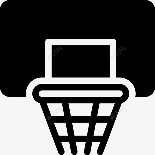 篮球圈跳投运动图标svg_新图网 https://ixintu.com 体育实心图标 后卫 弹跳传球 扣篮 比赛 篮球圈 跳投 运动 运球