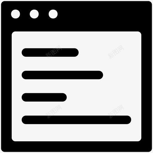 显示带文本的窗口文本应用程序图标svg_新图网 https://ixintu.com web浏览器 在线营销实体图标 带文本的窗口 报告 文本应用程序 文本窗口 文本行 文档 文章 显示