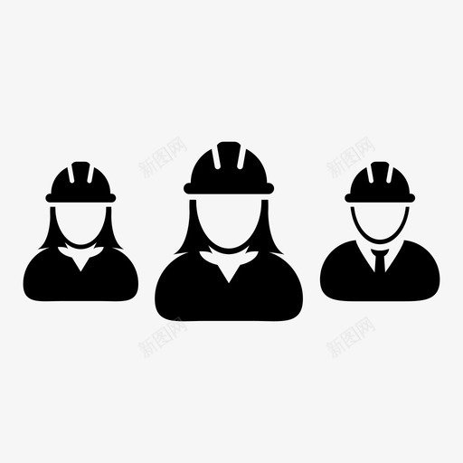 安全帽人员合作伙伴图标svg_新图网 https://ixintu.com 人员 合作伙伴 安全帽 建筑工人等 手册 用户图标工程师 管理人员 经理 网络 领导