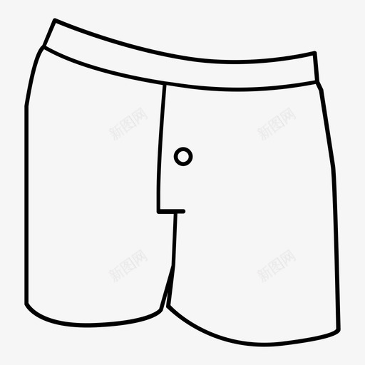 采购产品拳击手衣服男图标svg_新图网 https://ixintu.com 内服轮廓 男 睡衣 短 私人 衣服 采购产品拳击手