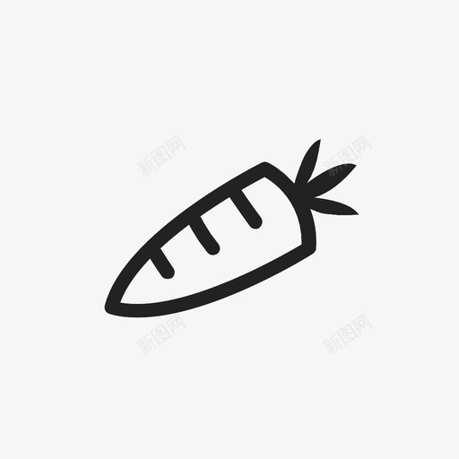 胡萝卜素食蔬菜图标svg_新图网 https://ixintu.com 健康 素食 胡萝卜 营养 蔬菜 配料 零食 食物