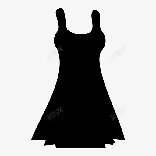 服装款式舞会图标svg_新图网 https://ixintu.com 休闲服 女士 时装 服装 款式 礼服 舞会