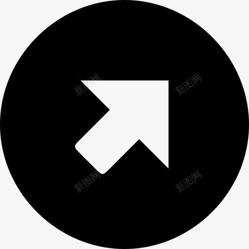 圆圈右上角图标svg_新图网 https://ixintu.com 圆圈右上角