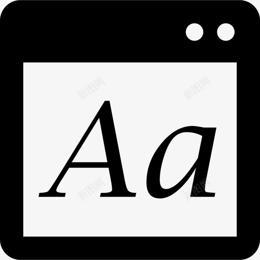 字体窗口界面基本应用图标svg_新图网 https://ixintu.com 基本应用 字体窗口 界面