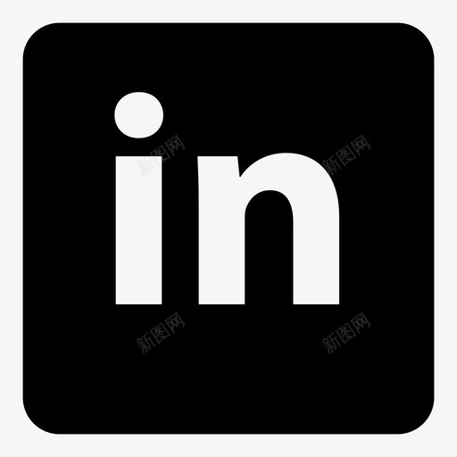 linkedin徽标图标svg_新图网 https://ixintu.com linkedin徽标