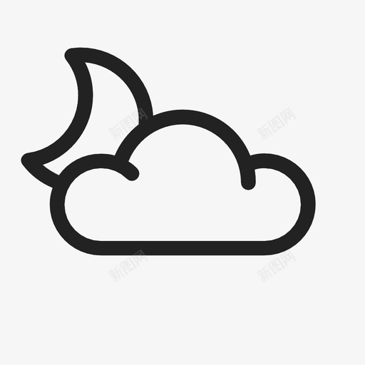 多云的夜晚下雨下雪图标svg_新图网 https://ixintu.com 下雨 下雪 多云的夜晚 天气 太阳 晴天 暴风雨 暴风雪 雷电