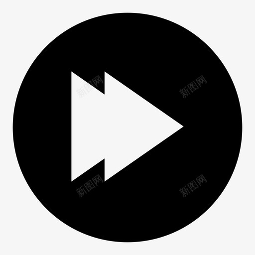 快进箭头快进按钮图标svg_新图网 https://ixintu.com 动画关键帧 右 媒体控件 媒体播放器控件 快进 快进按钮 箭头