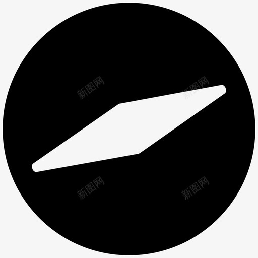 指南针风向导航器图标svg_新图网 https://ixintu.com gps 定位 定向 导航 导航器 平滑实体图标 指南针 方向 风向