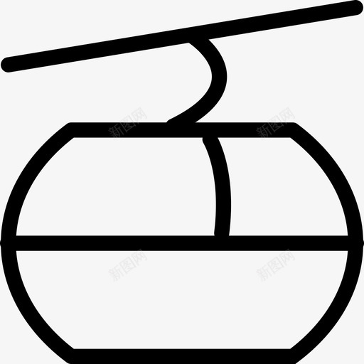 缆车升降椅索道图标svg_新图网 https://ixintu.com 升降椅 空中升降机 索道 缆车