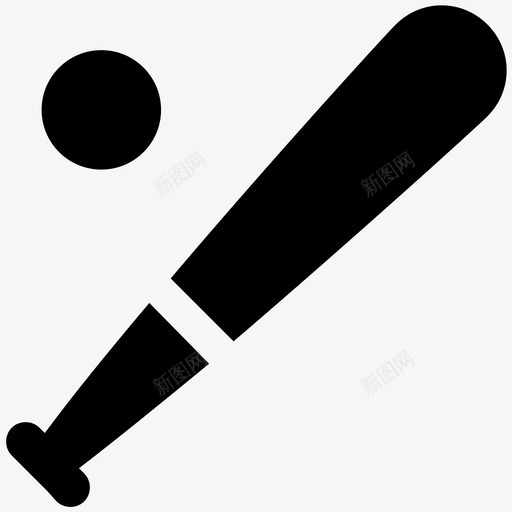 棒球棒球棒棒球套图标svg_新图网 https://ixintu.com 棒球 棒球套 棒球棒 运动