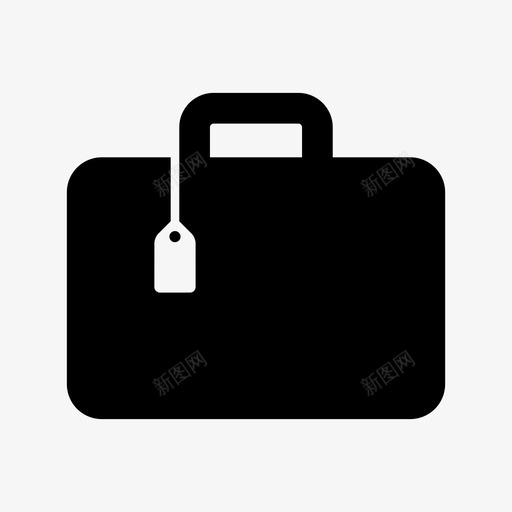 旅行箱工作行李图标svg_新图网 https://ixintu.com 书包 价格标签 工作 手提箱 文件 旅行 旅行箱 行李