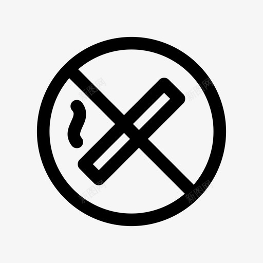 禁止吸烟警告吸烟图标svg_新图网 https://ixintu.com 吸烟 旅行 照明 禁止吸烟 警告 预防