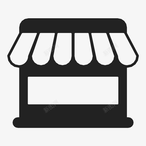 商店面包店购买图标svg_新图网 https://ixintu.com 商店 敞篷车 橱窗 购买 购物 零售 面包店