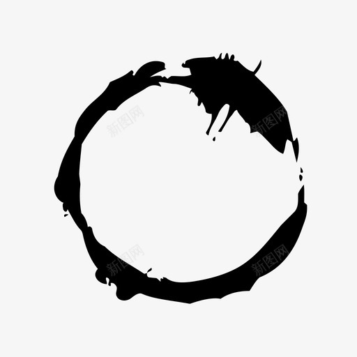 圆形斑点粗糙图标svg_新图网 https://ixintu.com 圆形 墨水 斑点 标记 油漆 破损 粗糙