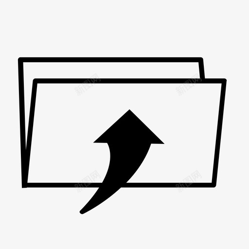 折叠推送纸张图标svg_新图网 https://ixintu.com 信件 信封 折叠 推送 文件夹 纸张 纸张折叠 邮件