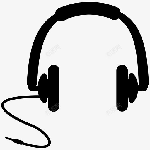 耳机电子产品音乐图标svg_新图网 https://ixintu.com 电子产品 耳机 音乐 音乐耳机