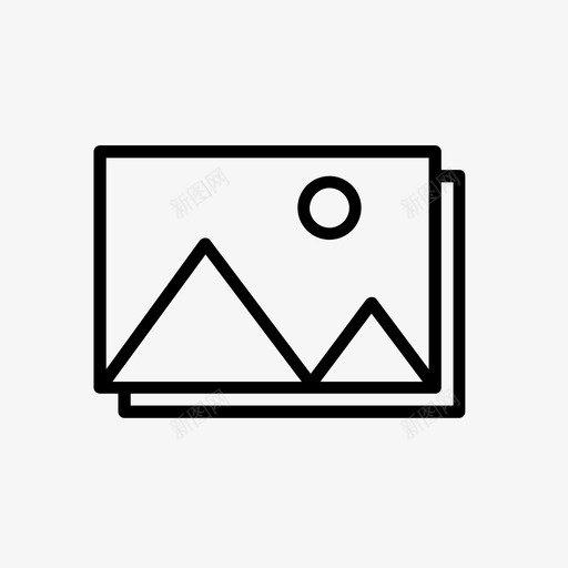 相册风景图标svg_新图网 https://ixintu.com 图片 照片 相册 绘画 风景