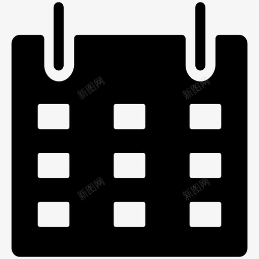 日历时间日程表图标svg_新图网 https://ixintu.com 业务实体图标 事件 图表 年鉴 日历 日期 日程表 时间 组织 记录