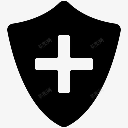 加保护保险医疗盾图标svg_新图网 https://ixintu.com 保险 加保护 医疗盾 医药盾牌 带医疗标志的盾牌 武器实心图标 红十字盾牌