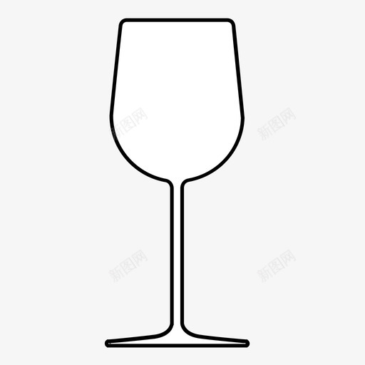 空酒杯图标svg_新图网 https://ixintu.com 空酒杯