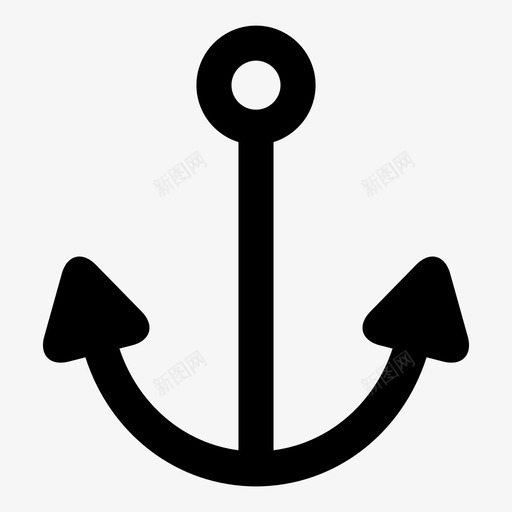 锚船航海图标svg_新图网 https://ixintu.com 水手 海洋 航海 船 锚