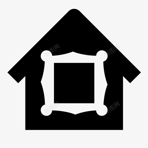 博物馆机构图标svg_新图网 https://ixintu.com 博物馆 图片 工作室 建筑 房子 机构 框架 画廊 艺术博物馆