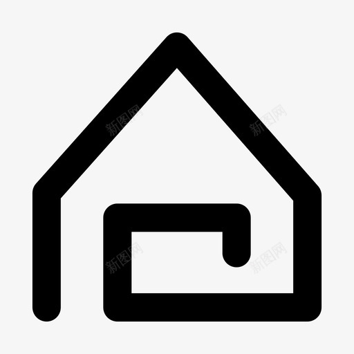 房子家菜单图标svg_新图网 https://ixintu.com 不动产 家 导航 房地产 房子 菜单 财产