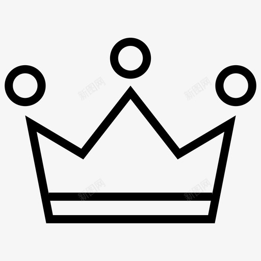 皇冠钻石国王图标svg_新图网 https://ixintu.com 公主 国王 皇冠 皇室 钻石