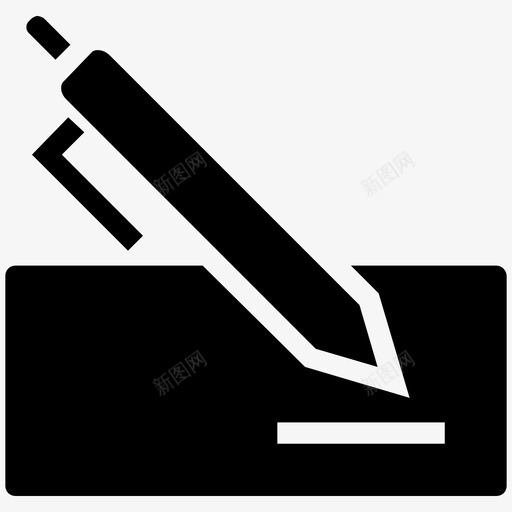 支票书写速记本图标svg_新图网 https://ixintu.com 书写 支票 笔记本 签名 记事本 速记本 钢笔 银行支票