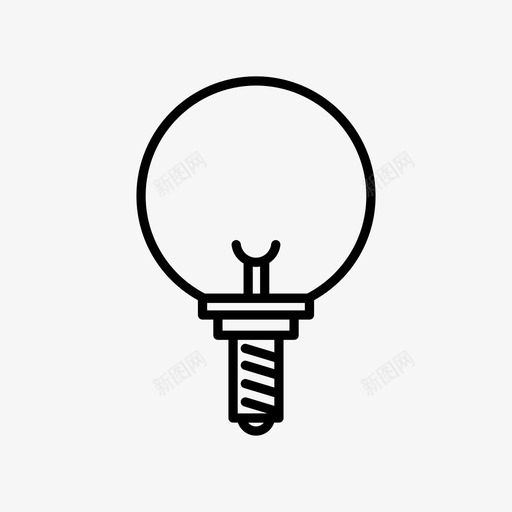 灯泡钨流明图标svg_新图网 https://ixintu.com 流明 灯 灯泡 照明 理想 钨