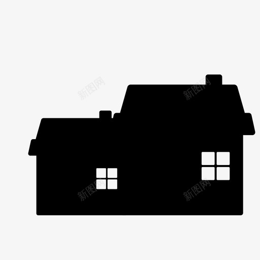 住宅社区城市图标svg_新图网 https://ixintu.com 住宅 城市 建筑物 社区 郊区