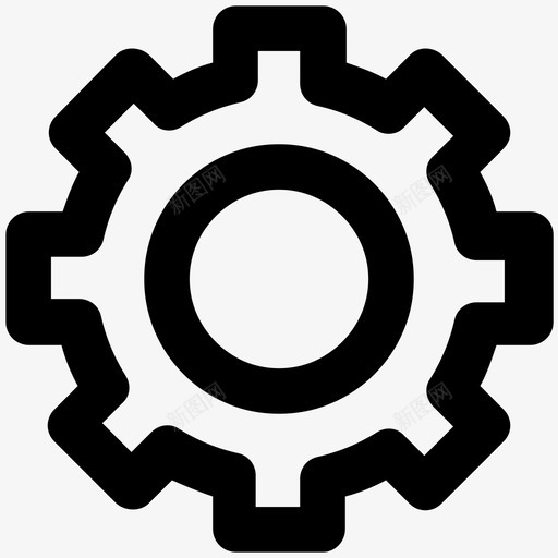 齿轮搜索引擎优化和营销黑线图标svg_新图网 https://ixintu.com 搜索引擎优化和营销黑线图标 齿轮
