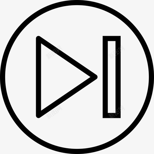 下一步符号跳转图标svg_新图网 https://ixintu.com 下一步 前进 形状 快进 按钮 播放 查看 符号 粉碎图标的基本轮廓 跳转 选择