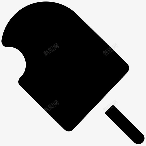 咬冰棍食物大胆的固体图标svg_新图网 https://ixintu.com 咬冰棍 食物大胆的固体图标