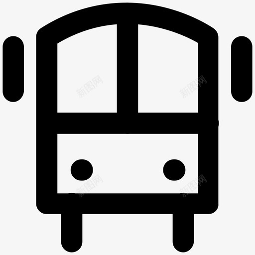 巴士旅行粗体线图标svg_新图网 https://ixintu.com 巴士 旅行粗体线图标