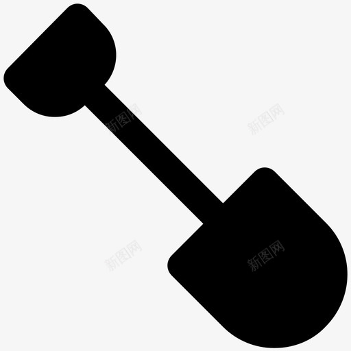 铁锹工具土壤图标svg_新图网 https://ixintu.com diy 园艺 土壤 工具 建筑大胆实心图标 建筑工具 挖掘 金属 铁锹 铁锹工具