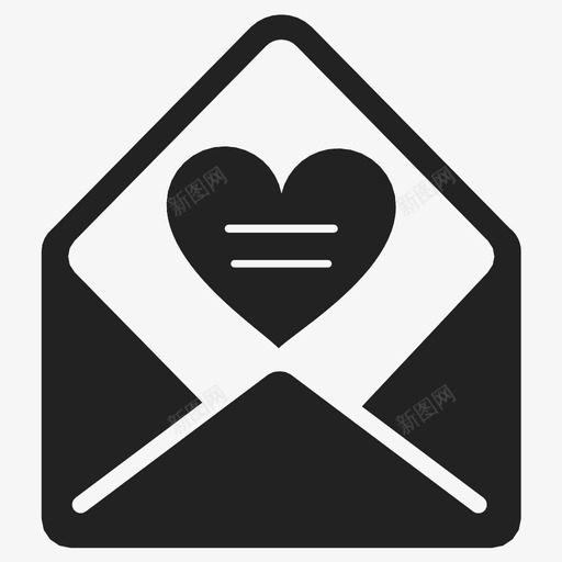 情人节恋情公开信图标svg_新图网 https://ixintu.com 信封 公开信 恋情 情书 情人节 情侣 最爱 贺卡