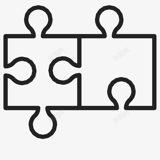 拼图冒险组装图标svg_新图网 https://ixintu.com 乐趣 冒险 娱乐 寻找 形状 拼图 游戏 组装