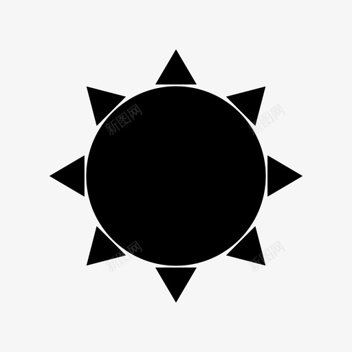 太阳带刺的球盾牌图标svg_新图网 https://ixintu.com 光明 原始炸弹 天体 太阳 带刺的球 恒星 盔甲 盾牌 能量