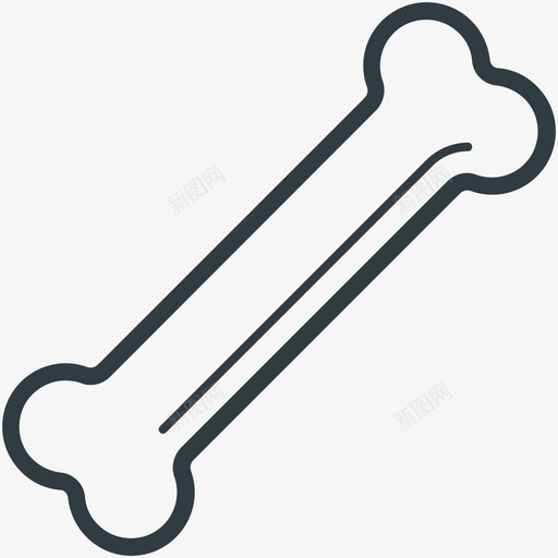 骨骼医疗和健康线图标svg_新图网 https://ixintu.com 医疗和健康矢量线图标 骨骼