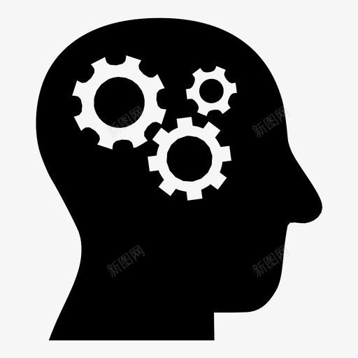 思维齿轮思维科学图标svg_新图网 https://ixintu.com 大脑 工程 思维 思维齿轮 思考 机器 概念 知识 科学 转动 配置