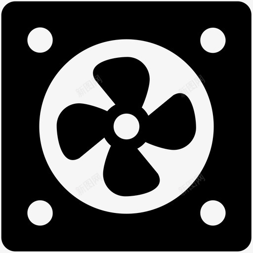 电脑风扇静音电脑散热图标svg_新图网 https://ixintu.com cpu风扇 噪音 旋转 机箱风扇 热量 电子图标 电脑冷却器 电脑散热 电脑风扇 静音