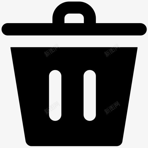 垃圾箱教育符号图标svg_新图网 https://ixintu.com 垃圾箱 教育符号