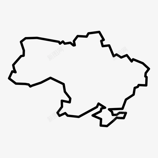 乌克兰小俄罗斯导航图标svg_新图网 https://ixintu.com 世界地图 乌克兰 位置 克里米亚 国家 地图 基辅 导航 小俄罗斯 西里尔文