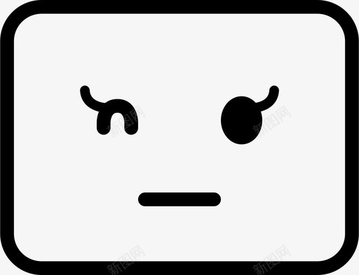 嗯默默嘴图标svg_新图网 https://ixintu.com 化身 嗯 嘴 声音 接近 眼睛 笑脸 脸 表情 默默