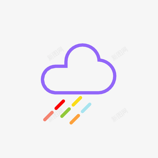 雨云冷图标svg_新图网 https://ixintu.com 云 倾盆大雨 冷 感觉 毛毛雨 薄雾 阵雨 雨