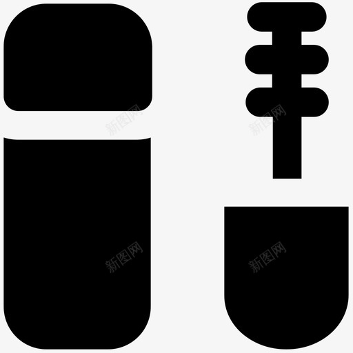 化妆品时尚大胆的固体图标svg_新图网 https://ixintu.com 化妆品 时尚大胆的固体图标