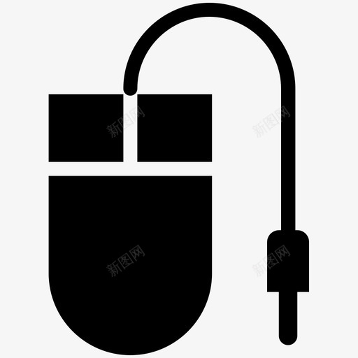 电脑鼠标游戏酷标图标svg_新图网 https://ixintu.com 游戏酷矢量图标 电脑鼠标